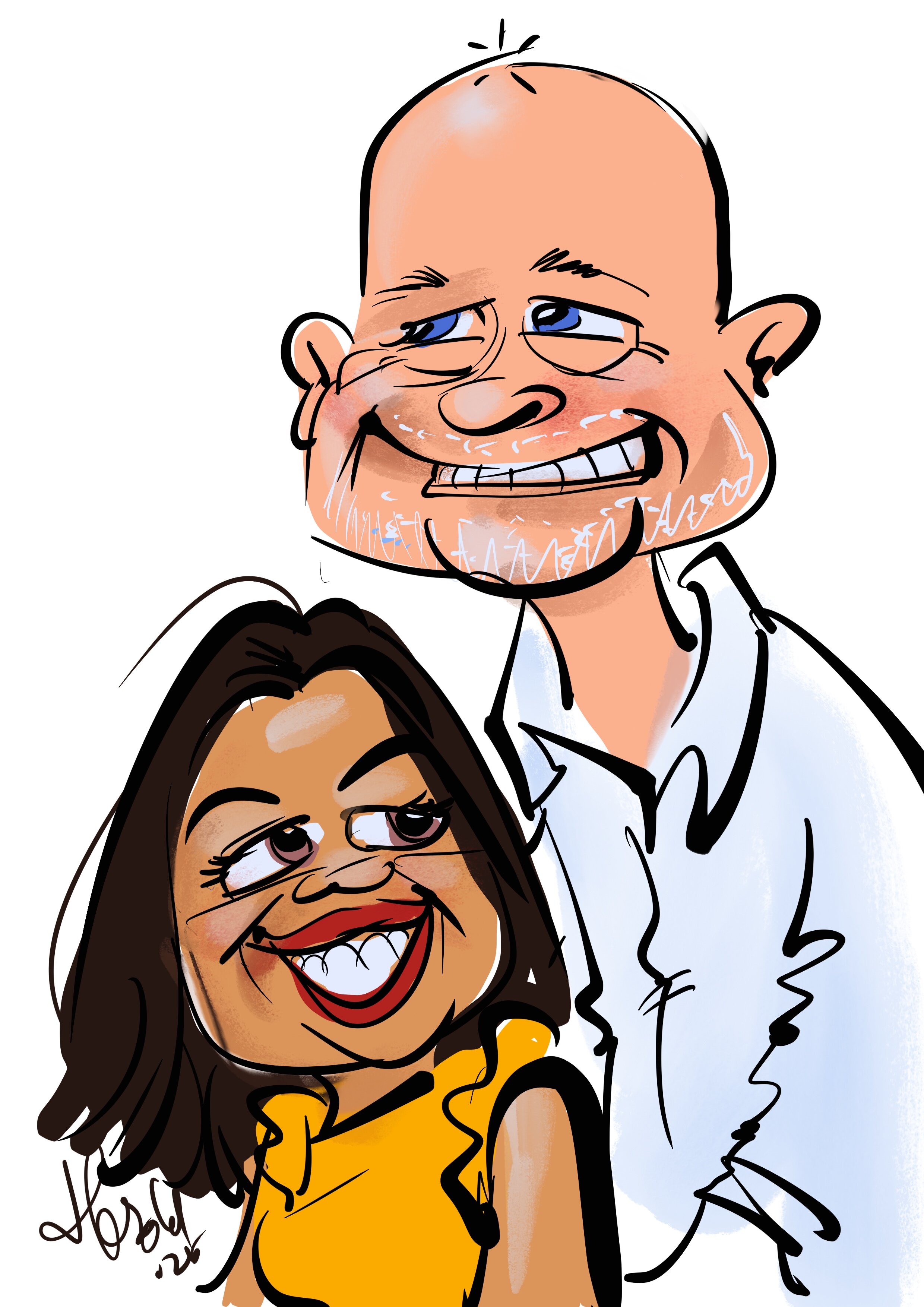 Capi getekend door Harold