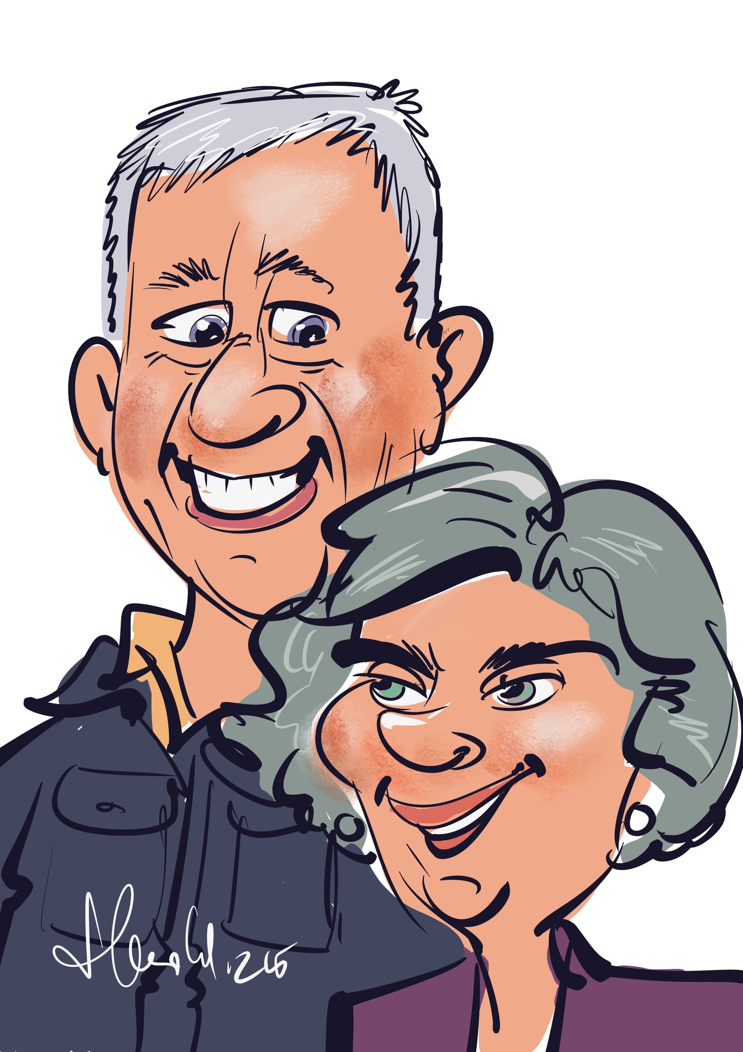 Capi getekend door Harold